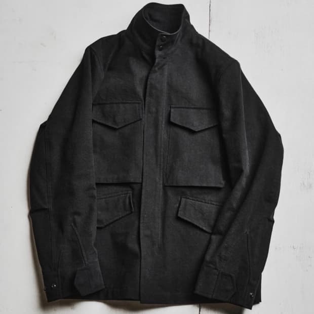 3) 모노프리베 - 텍스처드 m65 자켓 블랙