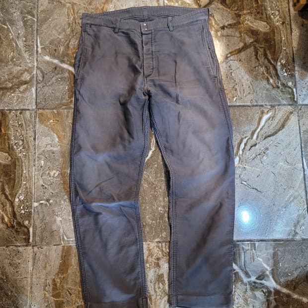 비즈빔 다크그레이 몰스킨 프렌치 워크팬츠 