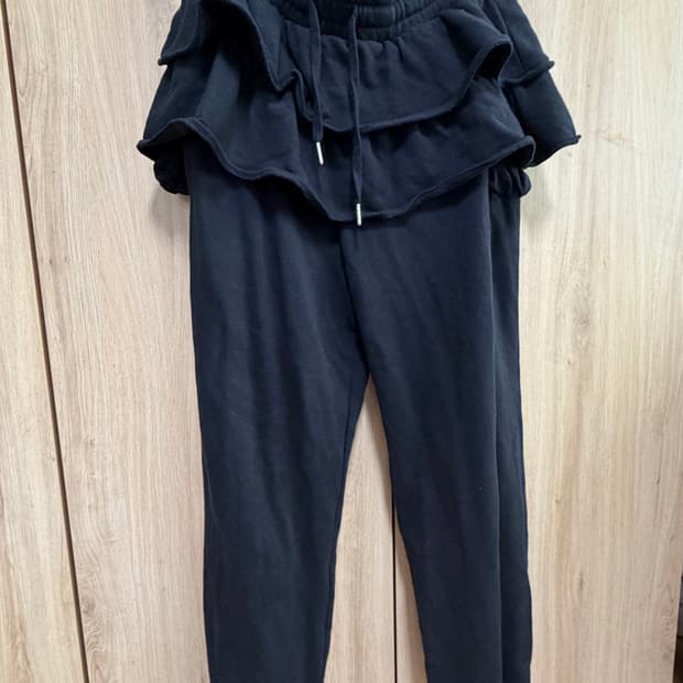 무신사스탠다드 우먼즈 티어드 스커트 레이어드 스웨트 팬츠