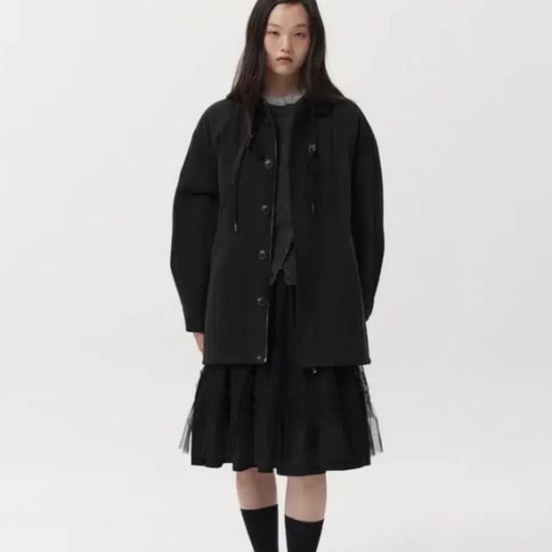 오헤시오 corduroy collar quilted jacket