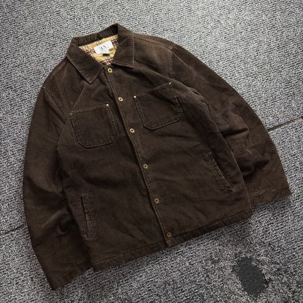 아르마니 익스체인지 브라운 코듀로이 워크 자켓 3109