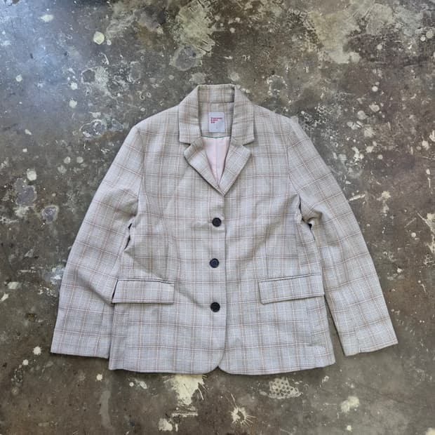 S) 에잇세컨즈 체크 자켓 마이