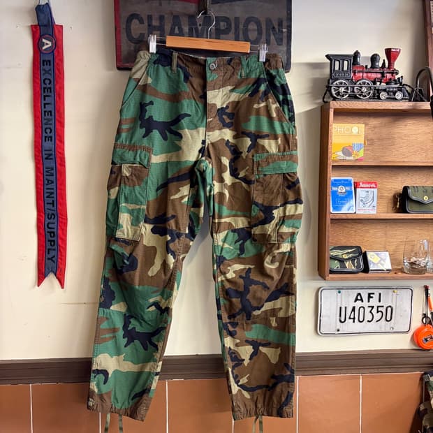 US Woodland BDU Pants S-S Size 260505-7