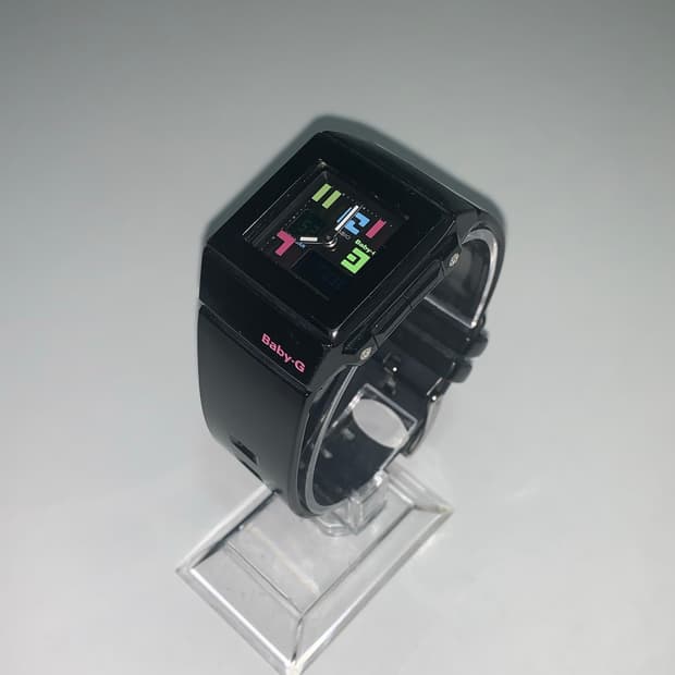Baby-g Square Black Color Block watch 
