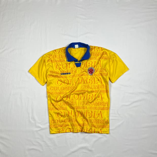 90‘s 엄브로 umbro 95-97 콜롬비아 국대 홈저지 유니폼