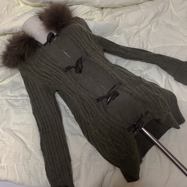 빈티지 떡볶이 코트 빈티지 아우터 y2k 모리룩 히피그런지 코코모리