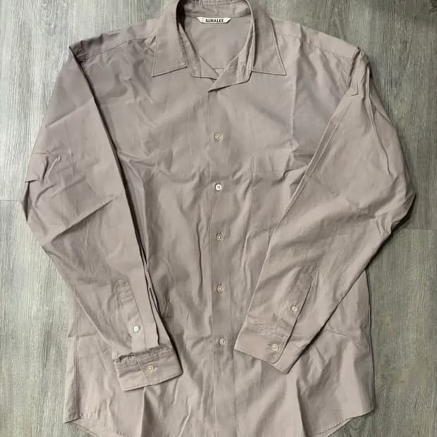 오라리 핑스 트윌 셔츠 5사이즈