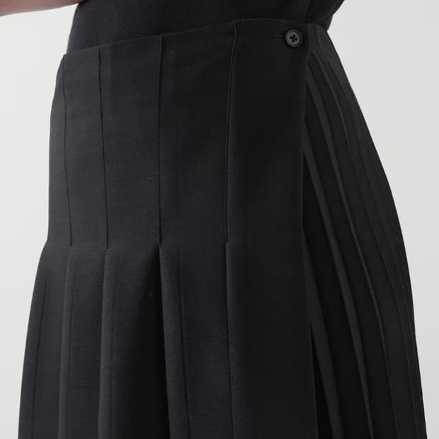 Cos 코스 플리티드랩미디스커트 32