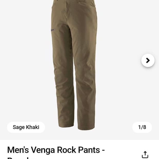 파타고니아 밴즈 뱅가 록 팬츠 30사이즈 품절상품