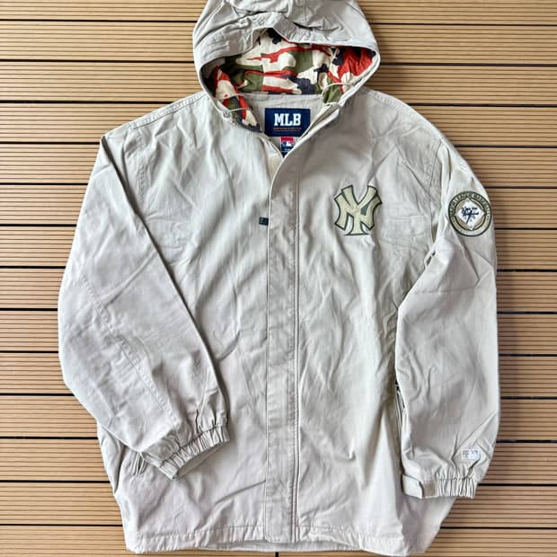 90s mlb 뉴욕양키즈 후드 자켓