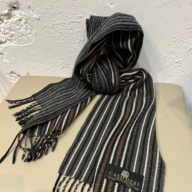 Made in JAPAN 울 캐시미어 니팅 머플러