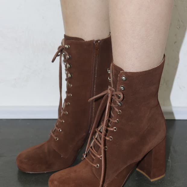 마리암 나시르 자데 스웨이드 레이스업 앵클부츠