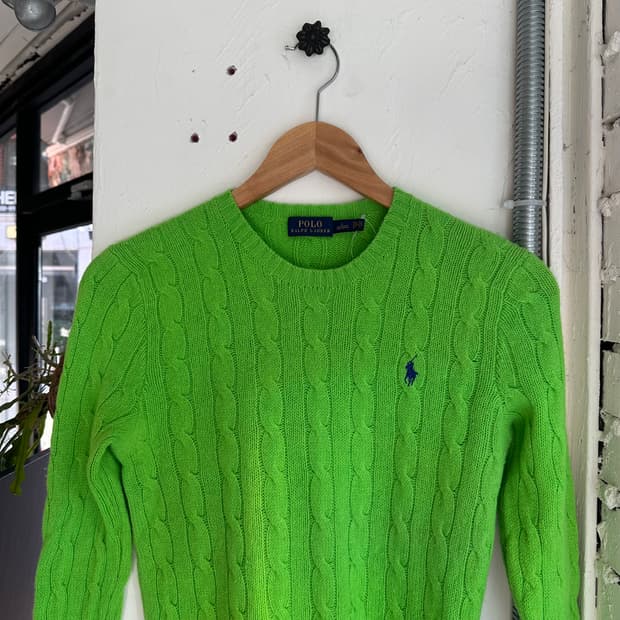 15506 - 폴로 랄프로렌 케이블 울 니트 (울90% 캐시미어 10%)