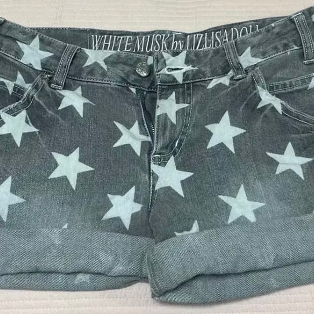 리즈리사돌 빈티지 별 스타 스터드 반바지