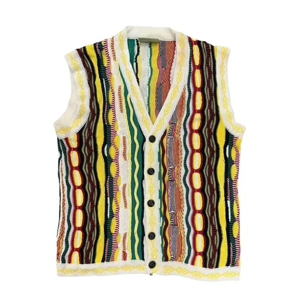 빈티지 케이블 니트 베스트