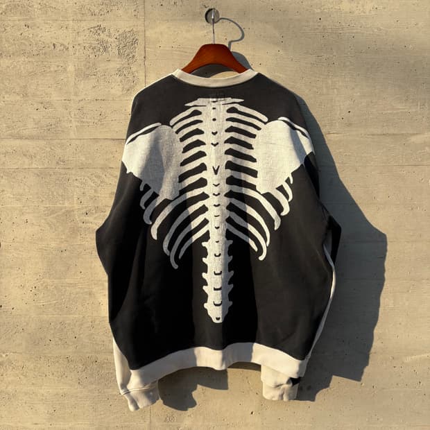 캐피탈 투톤 빅 플리스 스웻셔츠 키나리 블랙