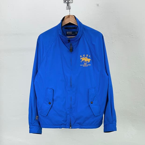 폴로 랄프로렌 오션 블루 클래식 폴리쉘 바라쿠타 자켓