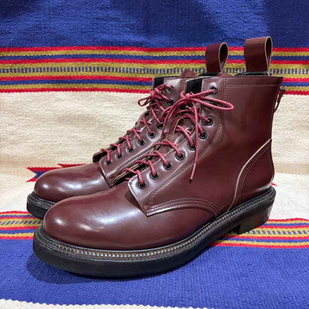 Buttero double back zip lace up boots