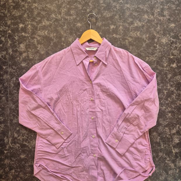 8세컨즈 코튼 컬러 셔츠 라벤더 - S