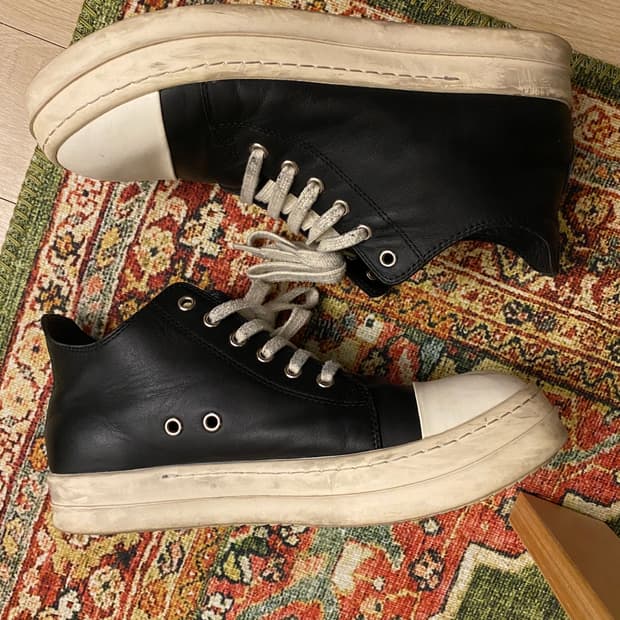 릭오웬스 라몬즈 로우 레더