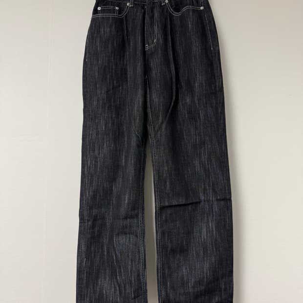 30in) 블랙 생지데님