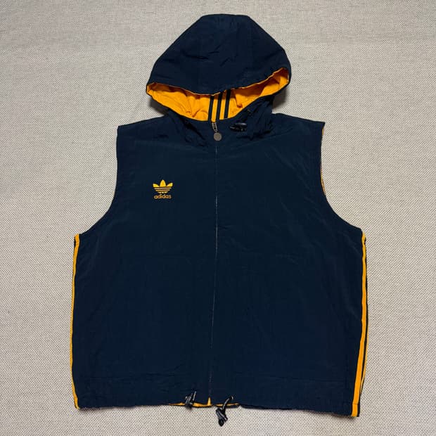 00s 아디다스 오리지널 빅로고 퀄팅 베스트