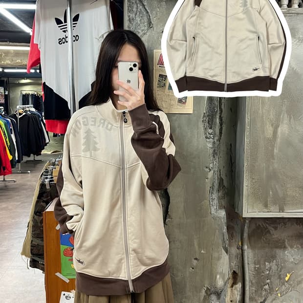 나이키 00s 배색 퓨추라로고 오레곤 져지 브라운 XL #csz1289 