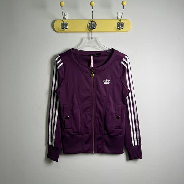 아디다스 리스펙트 미 크라운 퍼플 트랙탑 져지 36