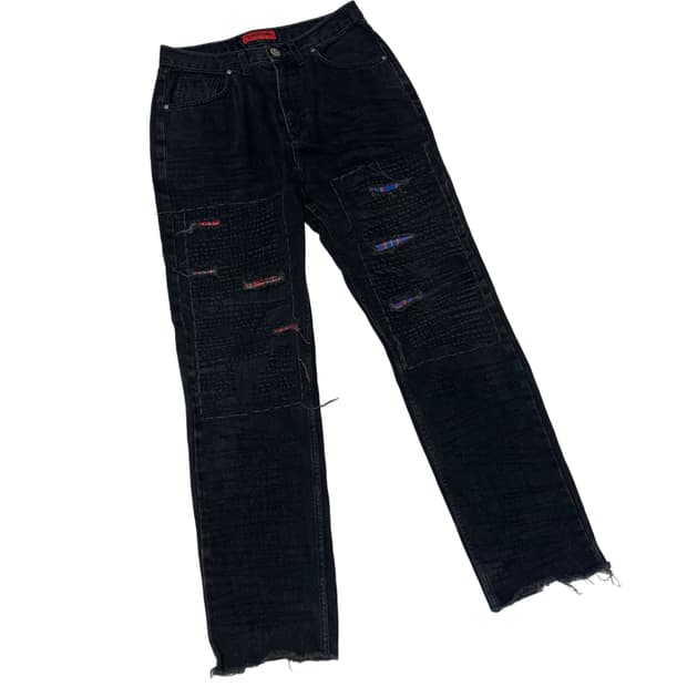 에씰미 블랙패치데님진 29