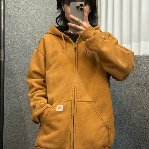 Carhartt Camel Hooded Zip-Up