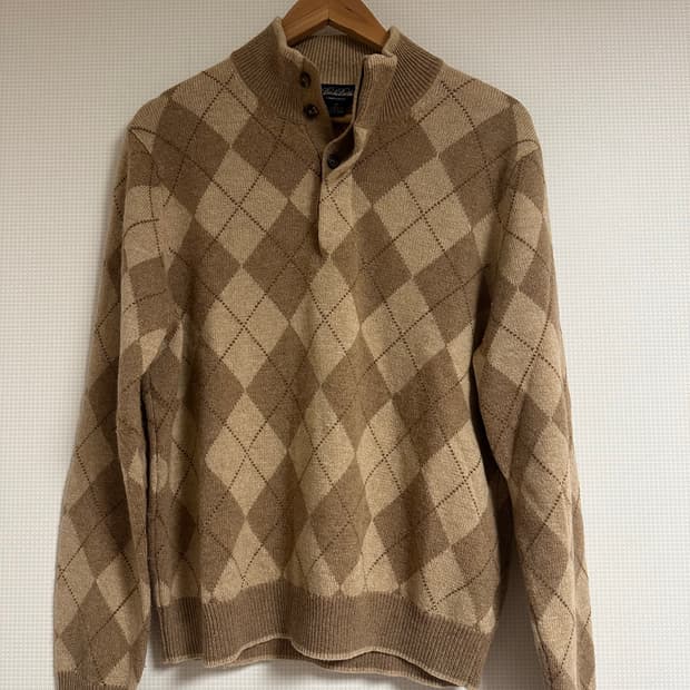 브룩스 브라더스 아가일 니트 M