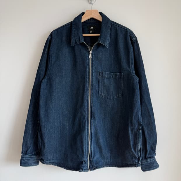 H&M 데님 집업셔츠 자켓