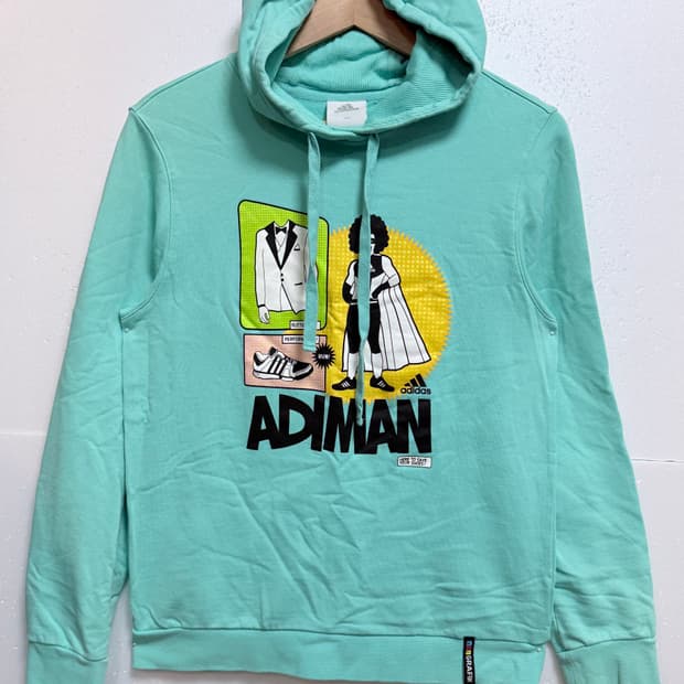아디다스 adidas 민트 그래픽 후드티 100 캐주얼 스트릿