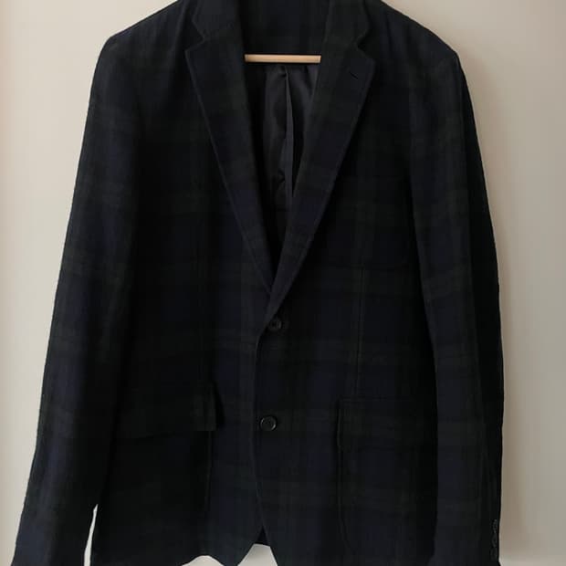 UNIQLO 유니클로 블랙워치 울자켓 (L)