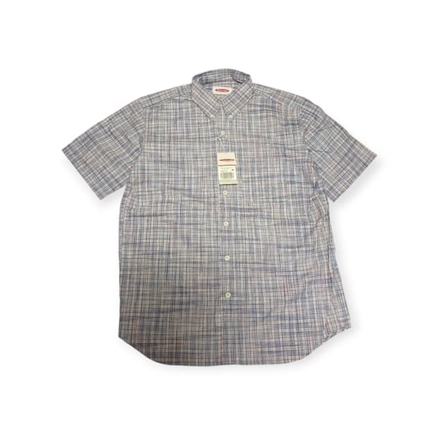 ixiz 체크 반팔 셔츠 