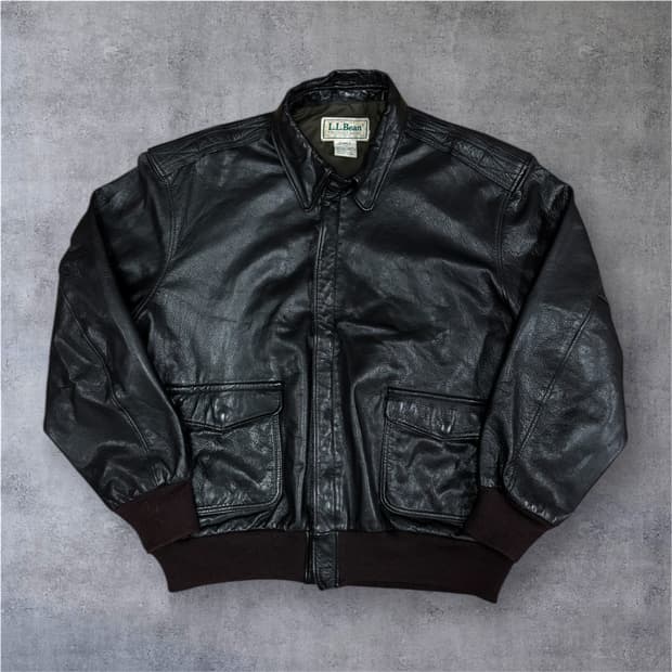 USA made)엘엘빈(llbean) A-2 레더자켓 46