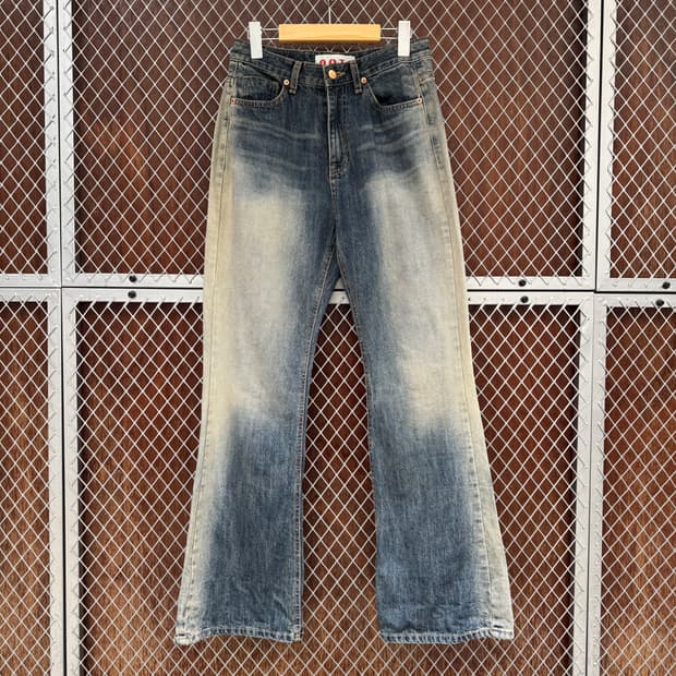 OOTJ 빈티지 워싱 부츠컷 데님팬츠 청바지 M