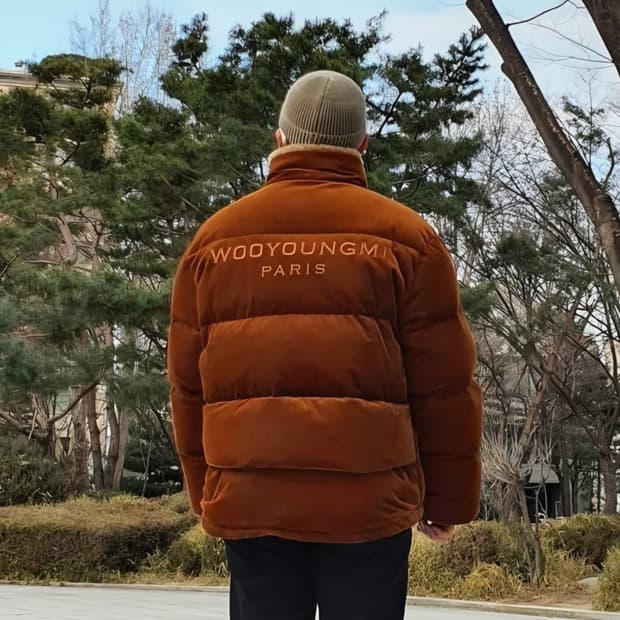 우영미 코듀로이 패딩