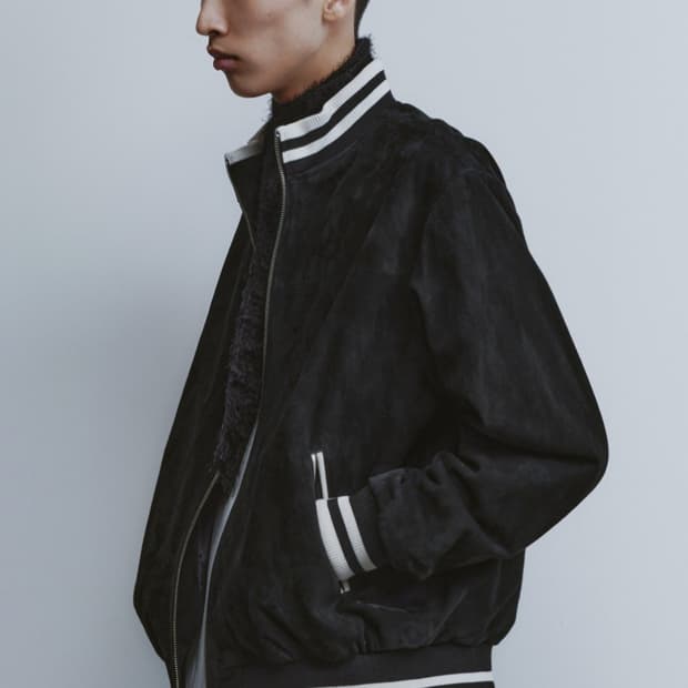 24fw 유스 스웨이드 트랙 자켓