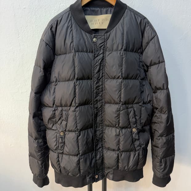 정품) 버버리 남성 로고 패딩 봄버 자켓 XL