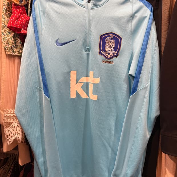 나이키 대한민국 국대 선수용 트레이닝 집업 드릴탑 L 100