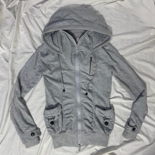 Ingni 하이넥 후드집업 자켓 y2k lgb goa