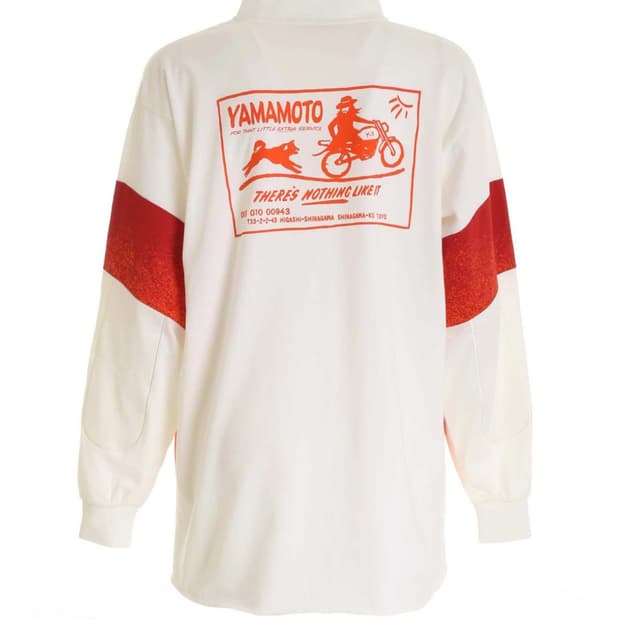 Y-3 요지야마모토 백로고 롱슬리브 화이트 S/M