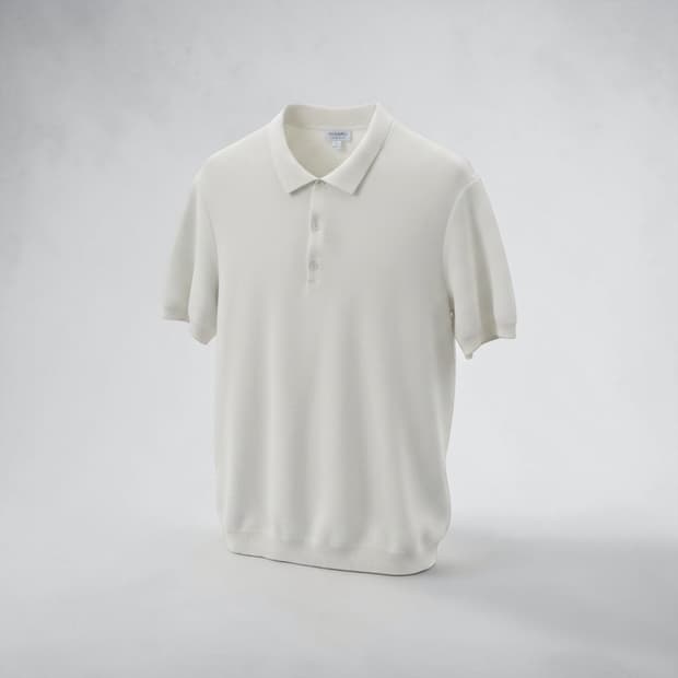 L/ 선스펠 울 니트 폴로 반팔