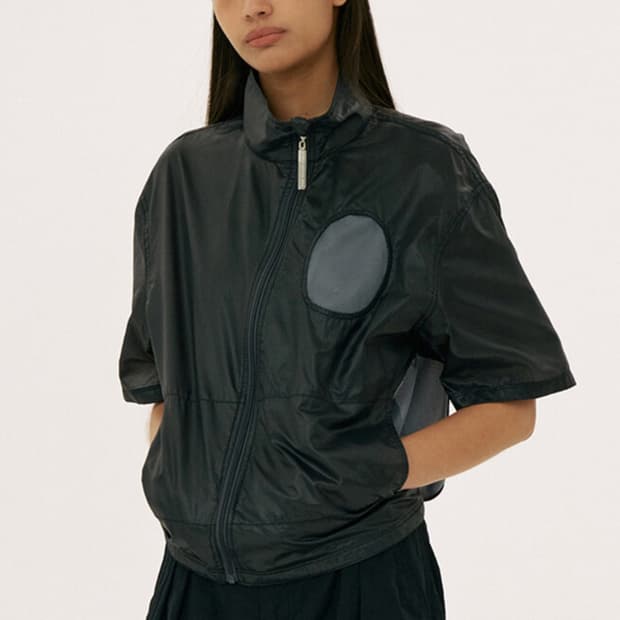 웰빙익스프레스 메쉬 홀 나일론 집업