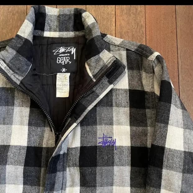 스투시 90s~00s 아카이브 울 체크 자켓