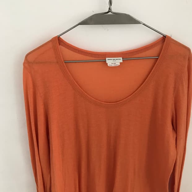 orange long sleeves