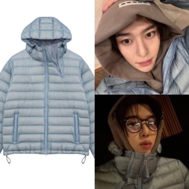 산산기어 서픽스 패딩 24fw 1사이즈 스카이 블루