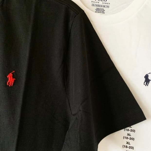 폴로 랄프로렌 기본 반팔 블랙 / L