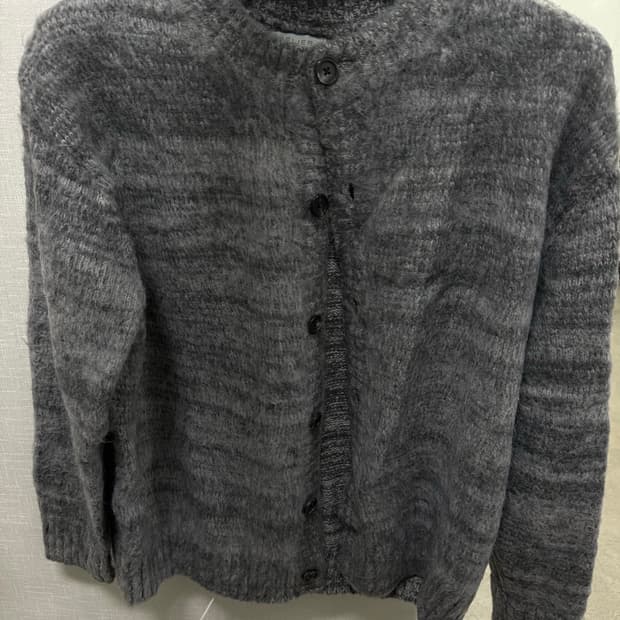 [95] 벨리에 브러쉬드 탐 가디건 포그 그레이